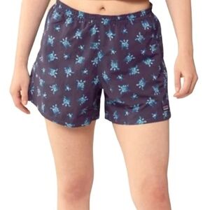 Patagonia Little Flippers Steller Blue Navy Turtle 5" Baggies Shorts XXS